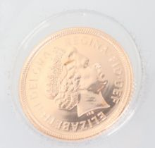 A 2003 half sovereign, cased and with certificate