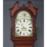 W Graham Cockermouth, an 19th Century 8 day striking longcase clock, the 34cm arched floral