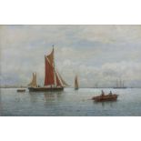 George Samual Walters (British act. late 19th/early 20th) a pair of watercolours, boats and ships in