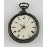 Johnson of London, a fusee, silver pair cased pocket watch, London 1790, complete with numerous