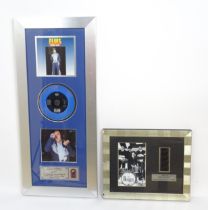Pop music memorabilia : The Beatles , a c2003 framed 35mm film cell from the 1964 film 'A Hard Day's