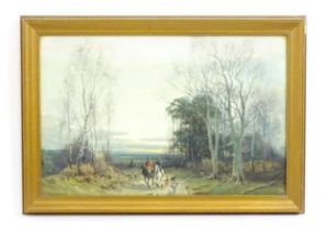 William Manners, Late 19th / early 20th century, Watercolour, Homeward Bound, A rural landscape with