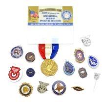 Trade Union Interest: a quantity of assorted badges, pins, etc. to include a convention Staff