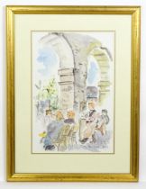 Polly Rockberger, 20th century, Watercolour, Ma Bourgogne, Paris. Signed and titled lower right.