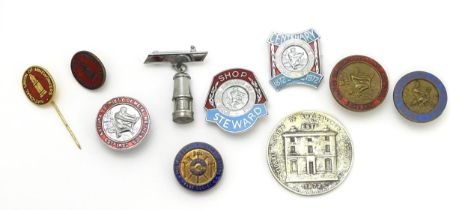 Trade Union Interest: a quantity of assorted badges, pins, etc. to include a National Society of