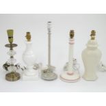 A quantity of assorted table lamps (5) Please Note - we do not make reference to the condition of