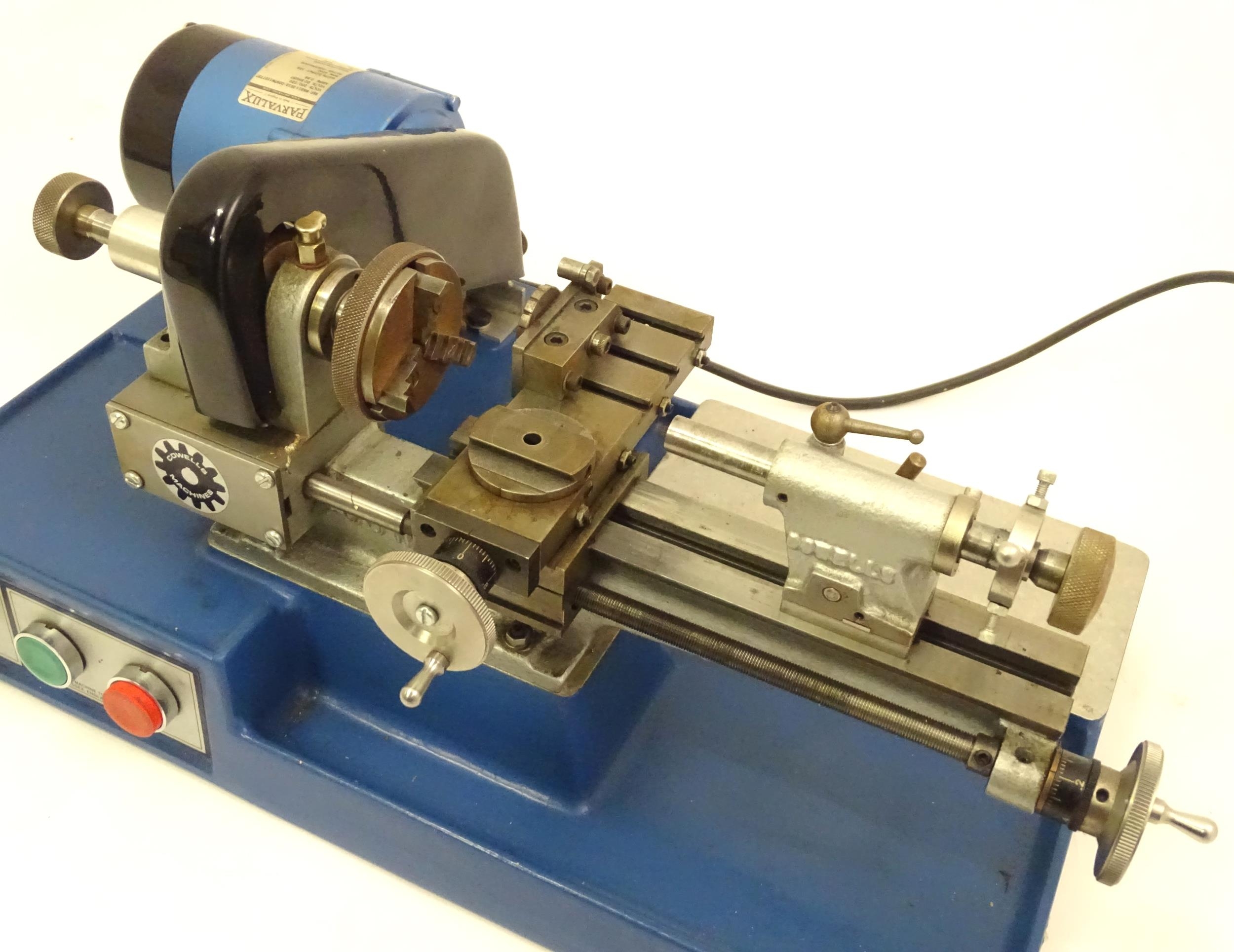 Clock / Watchmakers / Repairers Interest : A Cowells 90CW lathe, together with various tools, - Image 7 of 10