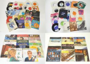 A quantity of vinyl LPs / 33rpm records including The Beatles 'Please Please Me' Parlophone