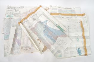 A quantity of 20thC 1:50km Hydrogeological maps, areas including Chilterns and Downs, Hampshire,