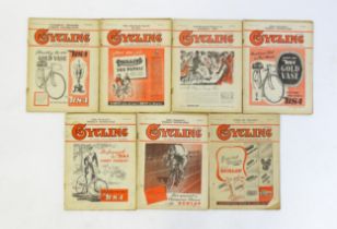Magazines / Periodicals: A quantity of early 1950s editions of Cycling magazine - 'The Leading