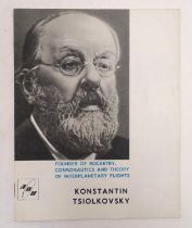 A 20thC illustrated U.S.S.R / Soviet Union magazine / booklet, entitled Konstantin Tsiolkovsky,