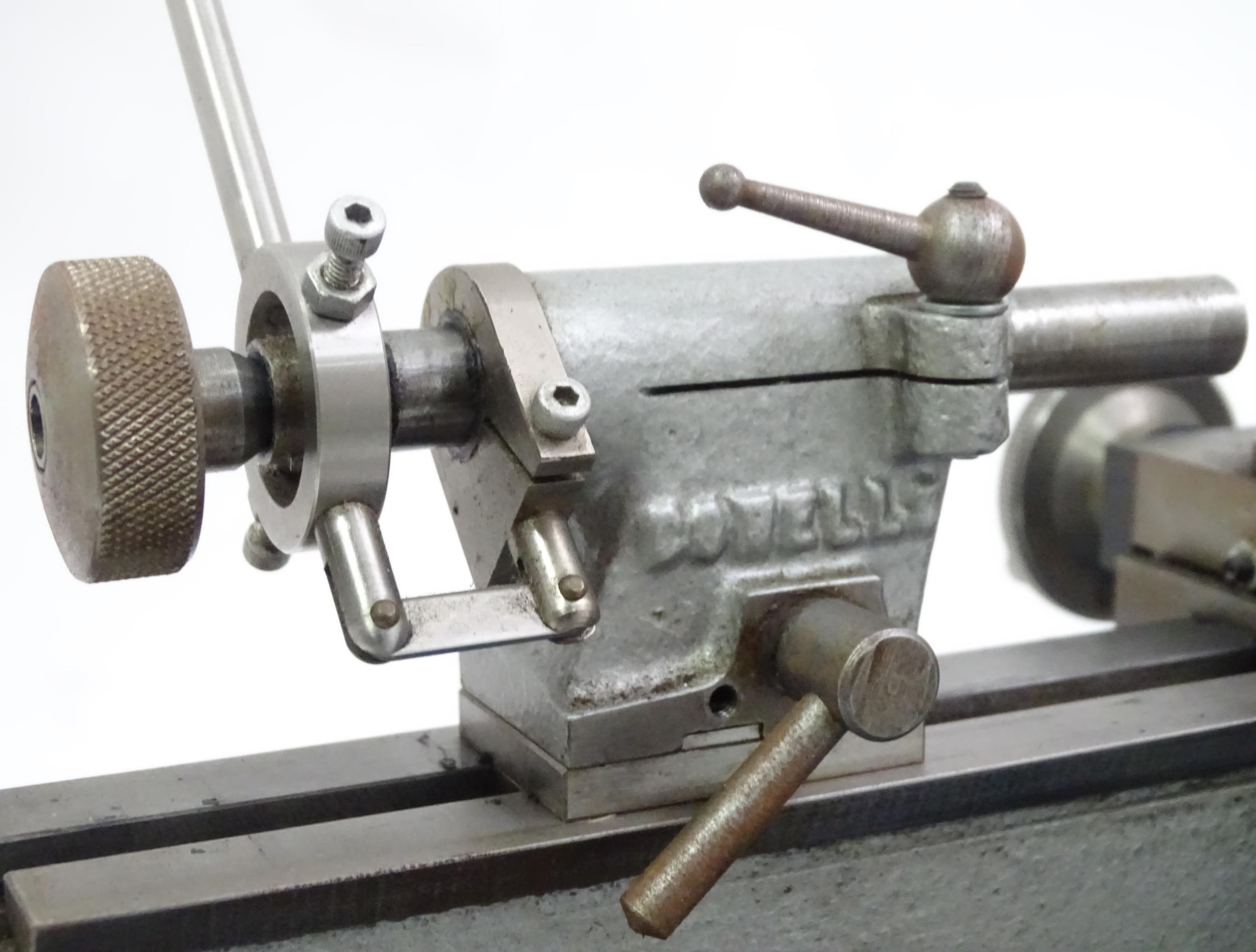 Clock / Watchmakers / Repairers Interest : A Cowells 90CW lathe, together with various tools, - Image 10 of 10