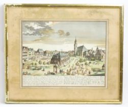 After Salomon Kleiner (1700-1761), Engraving with later hand colouring, Frankfurt on the Main,