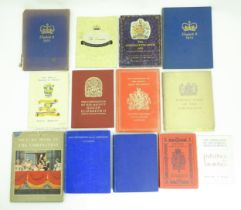 Books: A quantity of books and ephemera relating to coronations, etc. to include The Coronation of