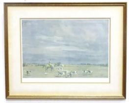 After Lionel Edwards (1878-1966), Colour print, The Essex Hunt. Signed in pencil under. Approx. 14