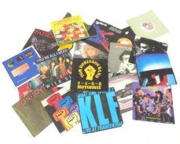 A quantity of late 20thC 45rpm vinyl singles, including picture sleeve examples (the KLF, The