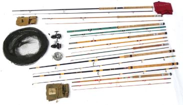 A quantity of course and fly fishing tackle, to include a Greys of Inverness 'Bewick' centrepin reel