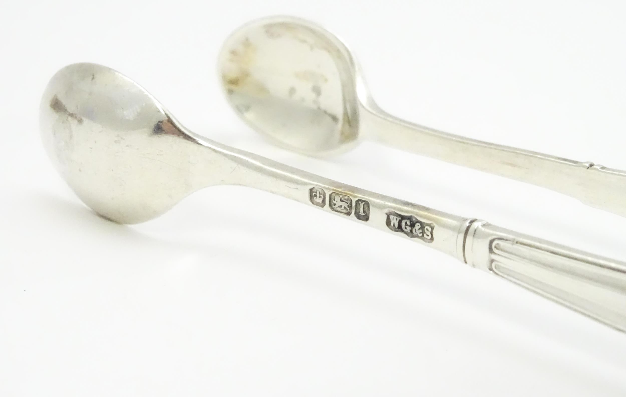 Four assorted silver sugar tongs, to include and Albany pattern example hallmarked Sheffield 1903, - Image 9 of 13