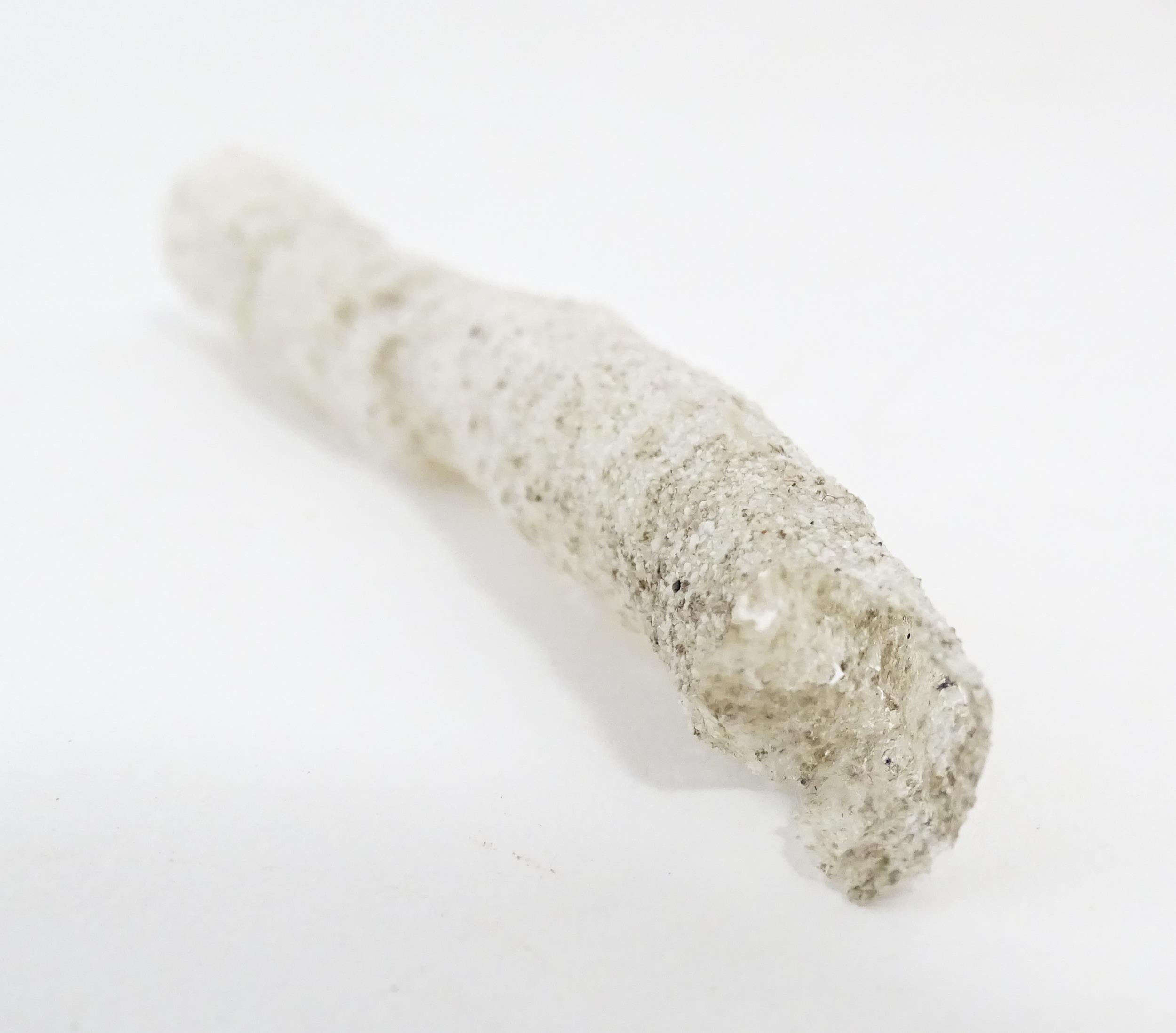 Natural History / Geology Interest: A fulgurite specimen from lightning strike. Approx. 3 1/4" - Image 4 of 8