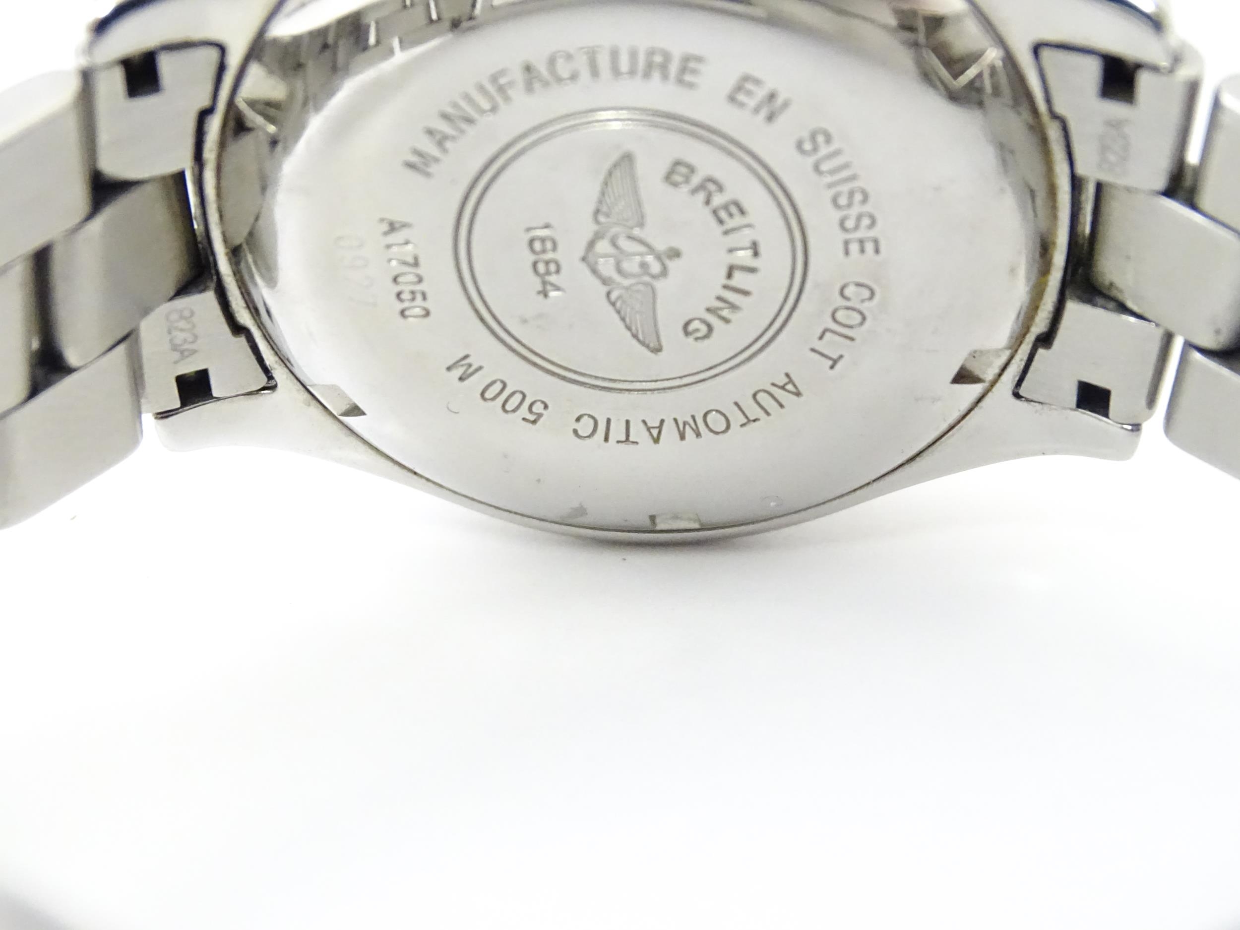 A Breitling Colt Ocean automatic wristwatch, ref. A17050, the signed dial having silver tone - Image 6 of 11