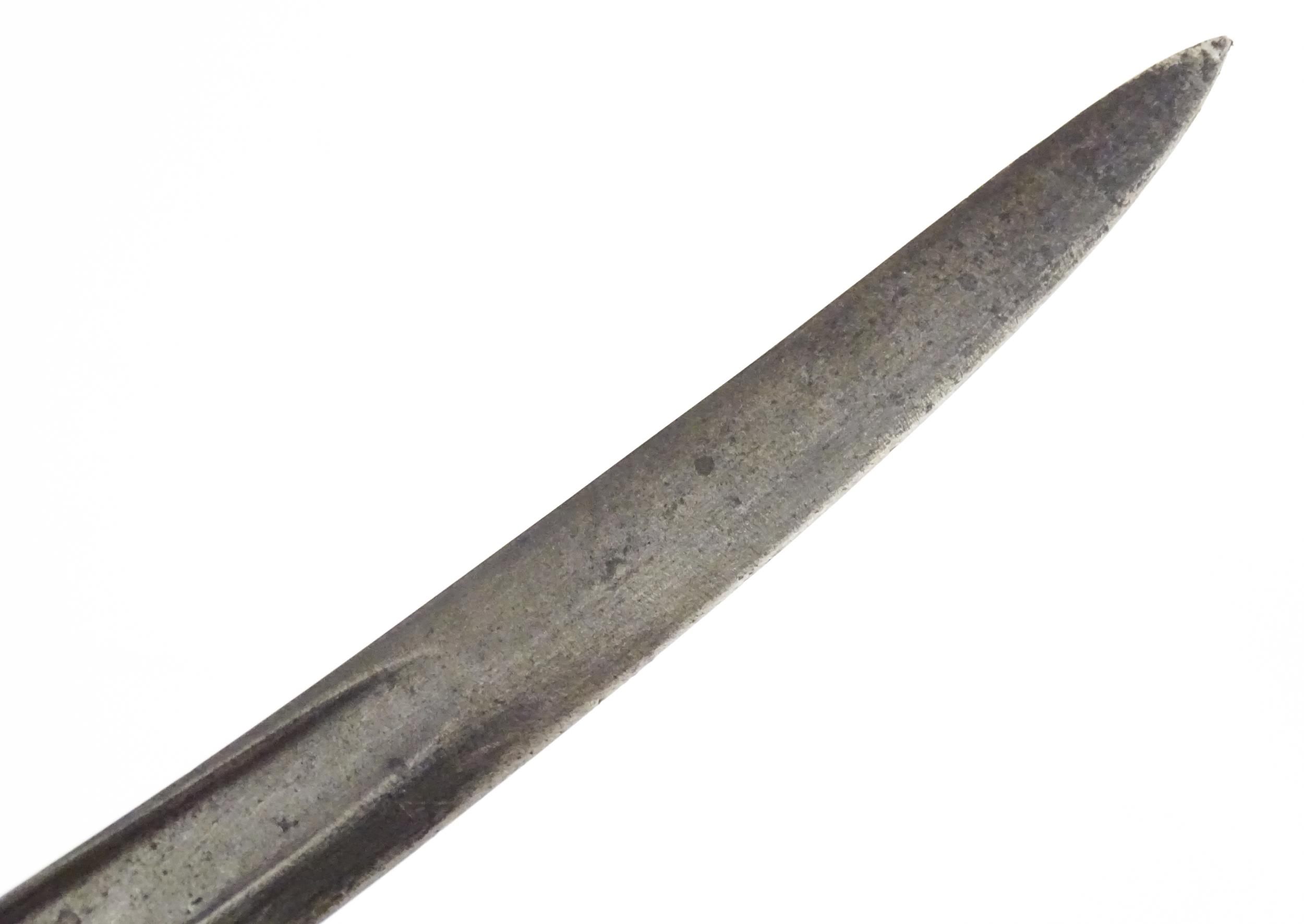 Militaria : a 19thC French M1866 Chassepot Yataghan sword bayonet , bearing Alex Coppel Solingen - Image 9 of 13
