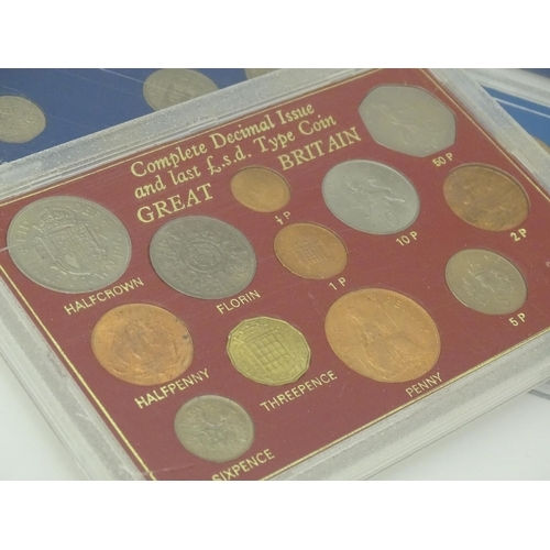 Coins: A quantity of assorted coin sets to include The Twenty Pence Pieces - United Kingdom, Isle of - Image 6 of 10