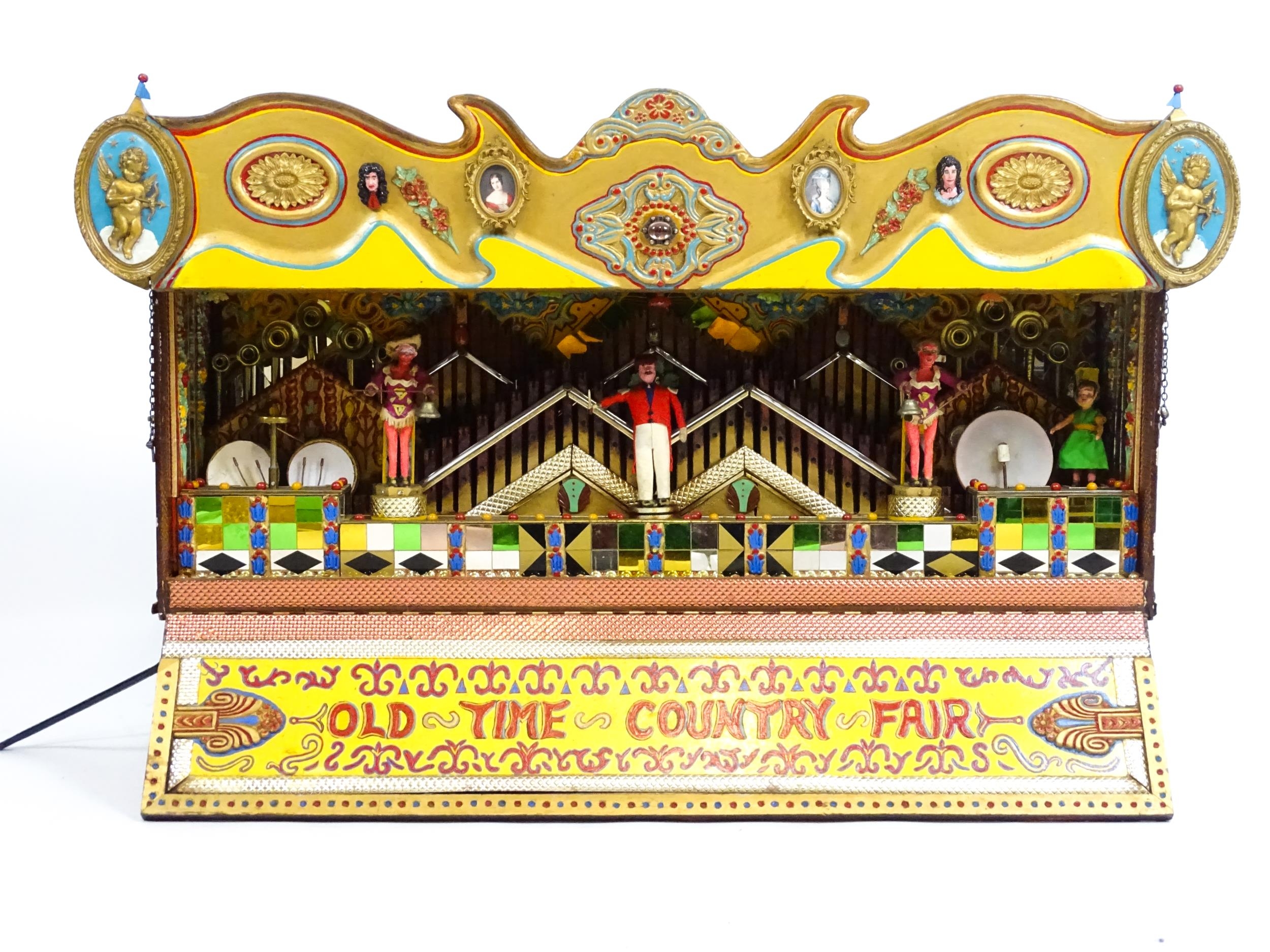 A 20thC scale model musical automaton calliope funfair / fairground wagon / trailer titled - Image 16 of 19