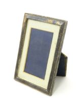 A Continental .935 silver photo frame with easle back. Maker J & Co. Approx. 6" high overall
