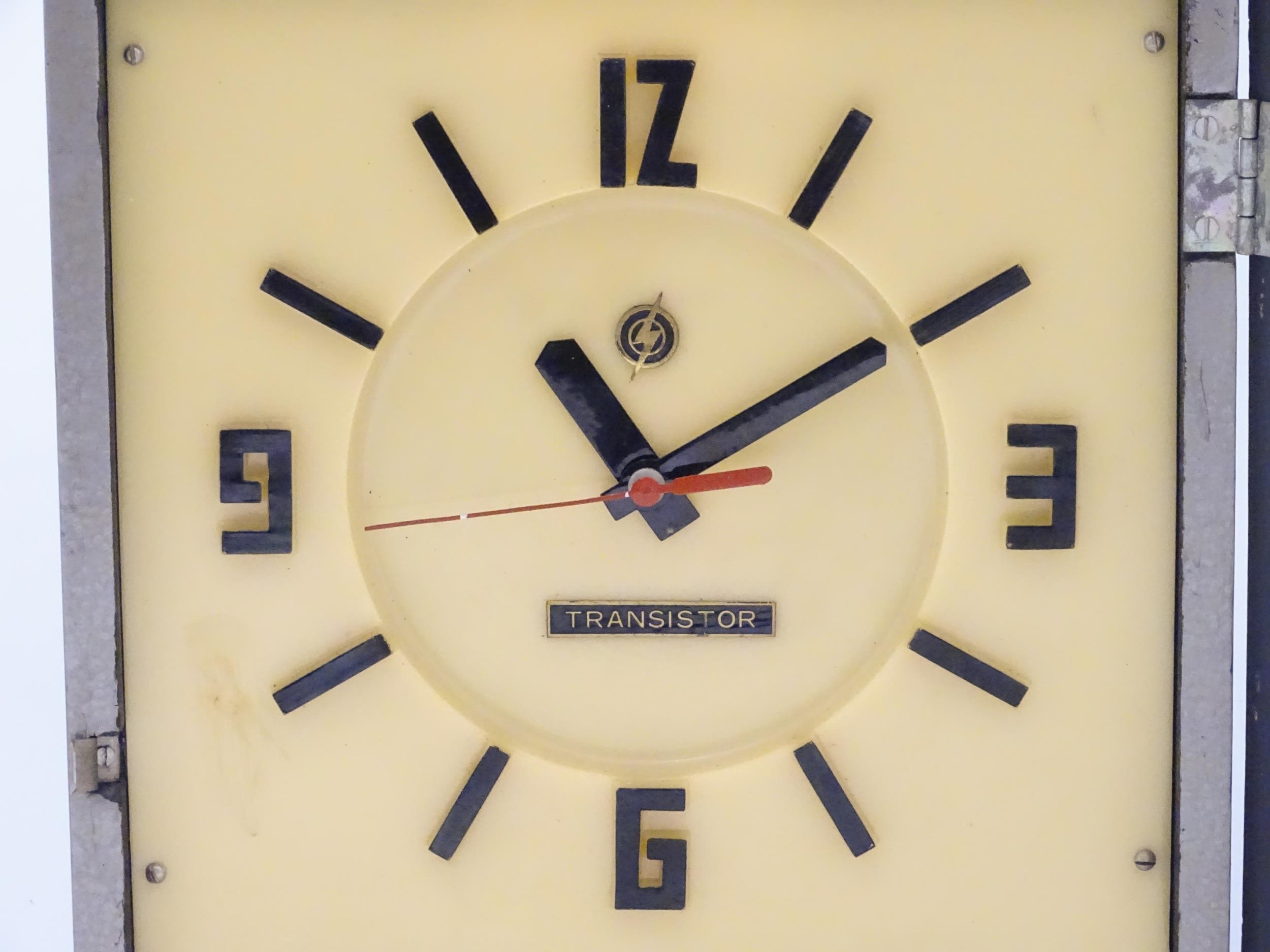 A retro vintage' Transistor ' wall clock. Approx. 15" high Please Note - we do not make reference to - Image 8 of 12