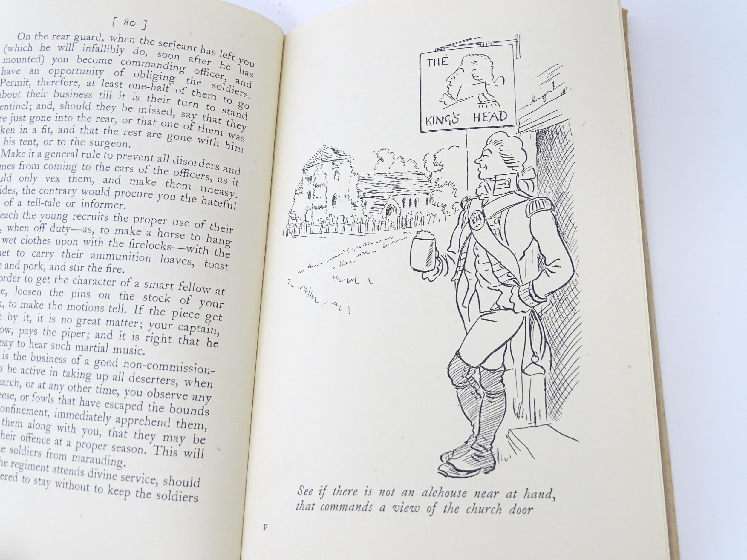 Militaria, Book : Advice to the Officers of the British Army, with illustrations by Frank Wilson and - Image 2 of 9