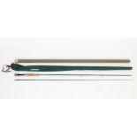 Fishing : a Sage (USA) 'XP 796 Graphite IIIe' two-piece fly rod, approx 114" long. With cloth case