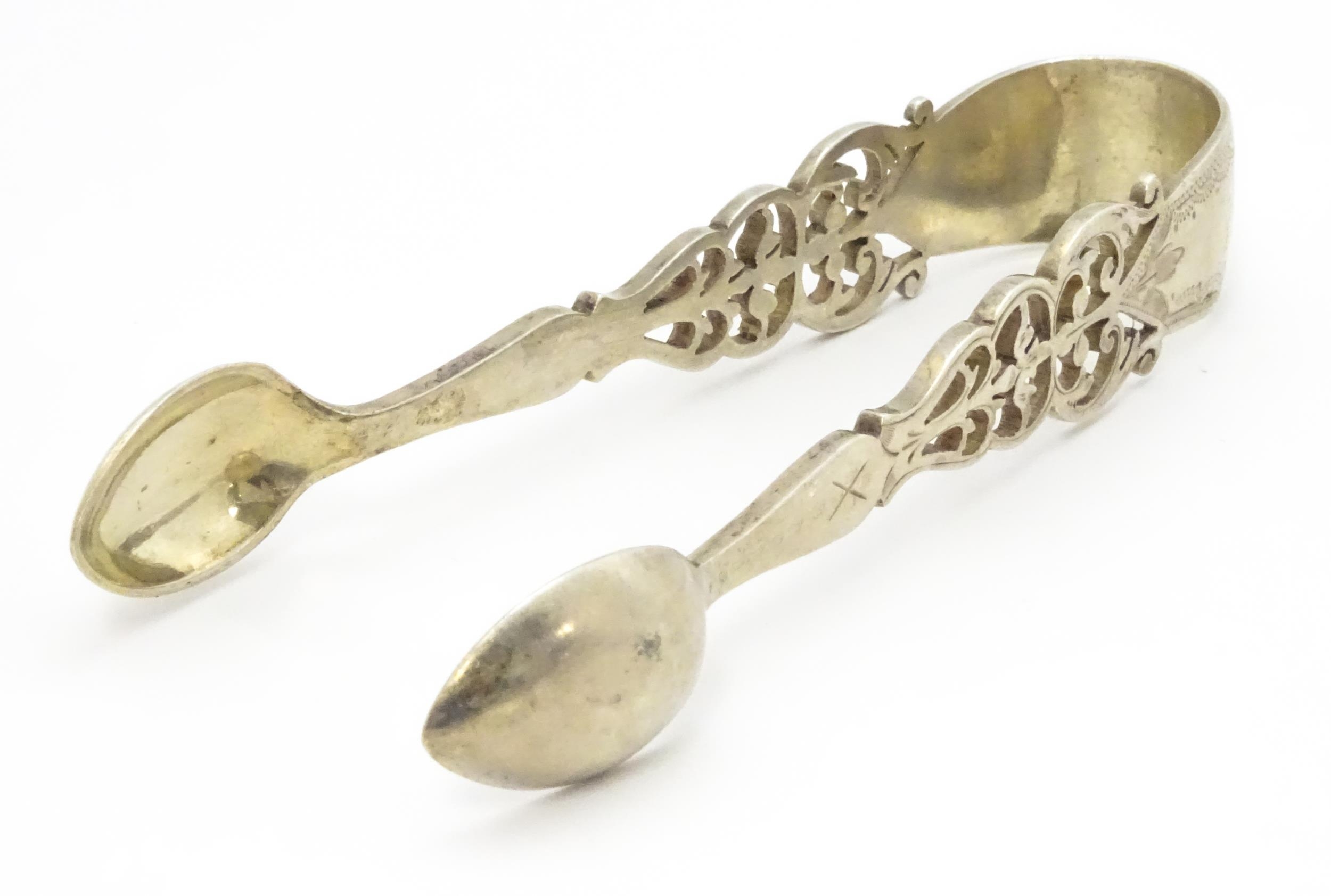 Four assorted silver sugar tongs, to include and Albany pattern example hallmarked Sheffield 1903, - Image 12 of 13