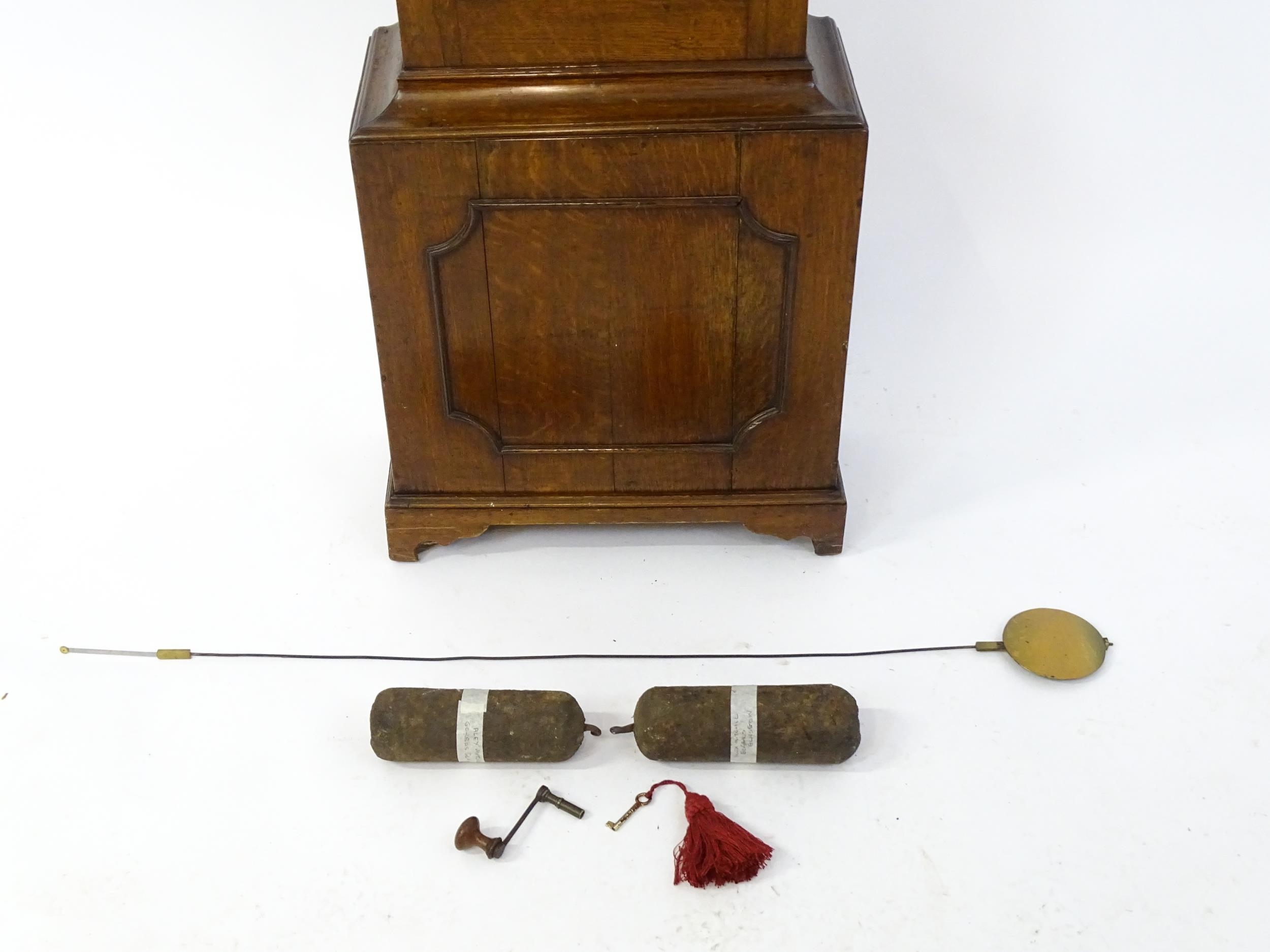 Alexander Mitchel (Mitchell) Gorbals, Glasgow : A Scottish Geo III oak 8-day longcase clock the - Image 15 of 16