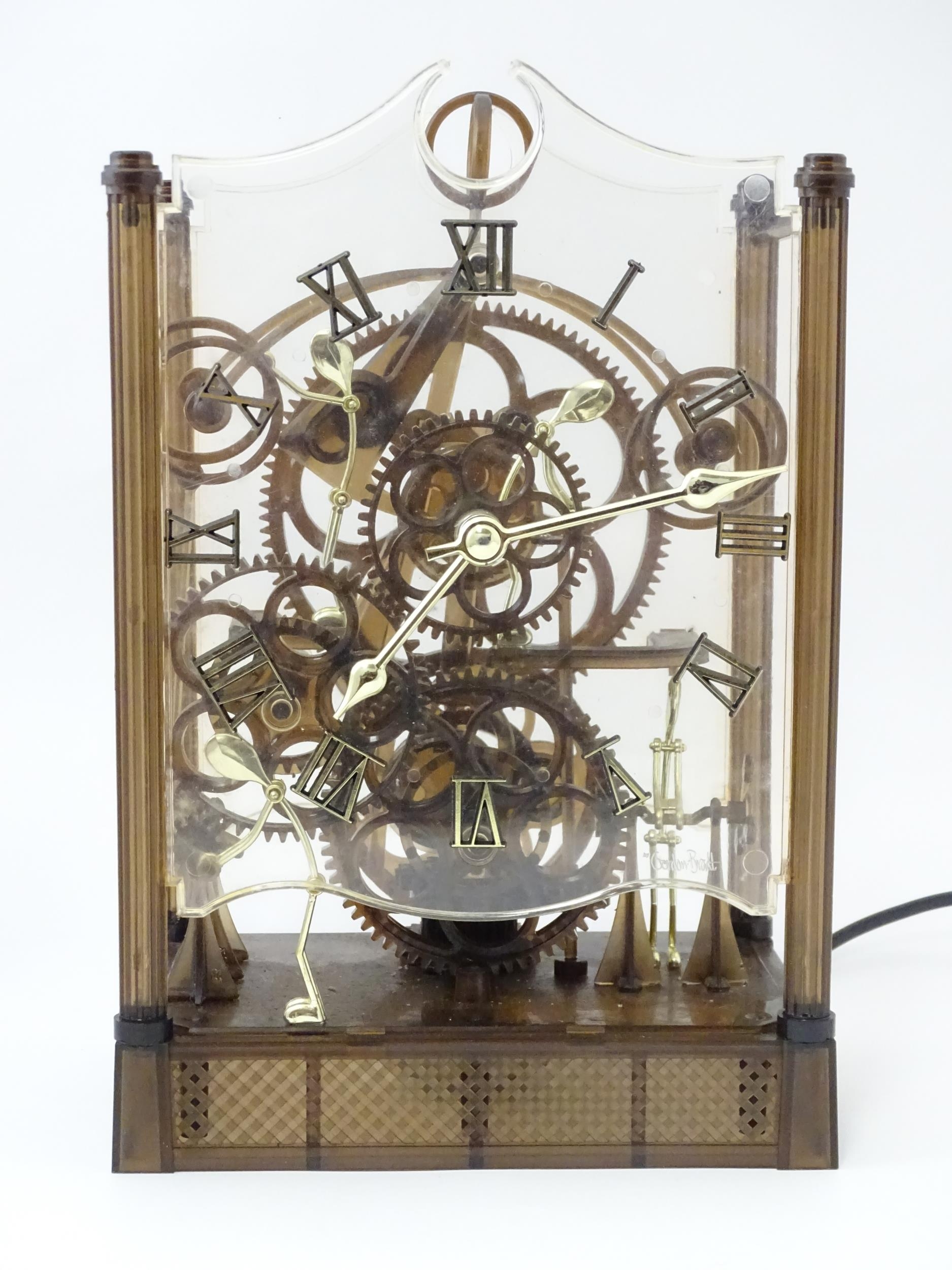 An Arrow Industries ' Electric Master Motion Clock' known as the Animated Time Machine' of plastic - Image 5 of 12