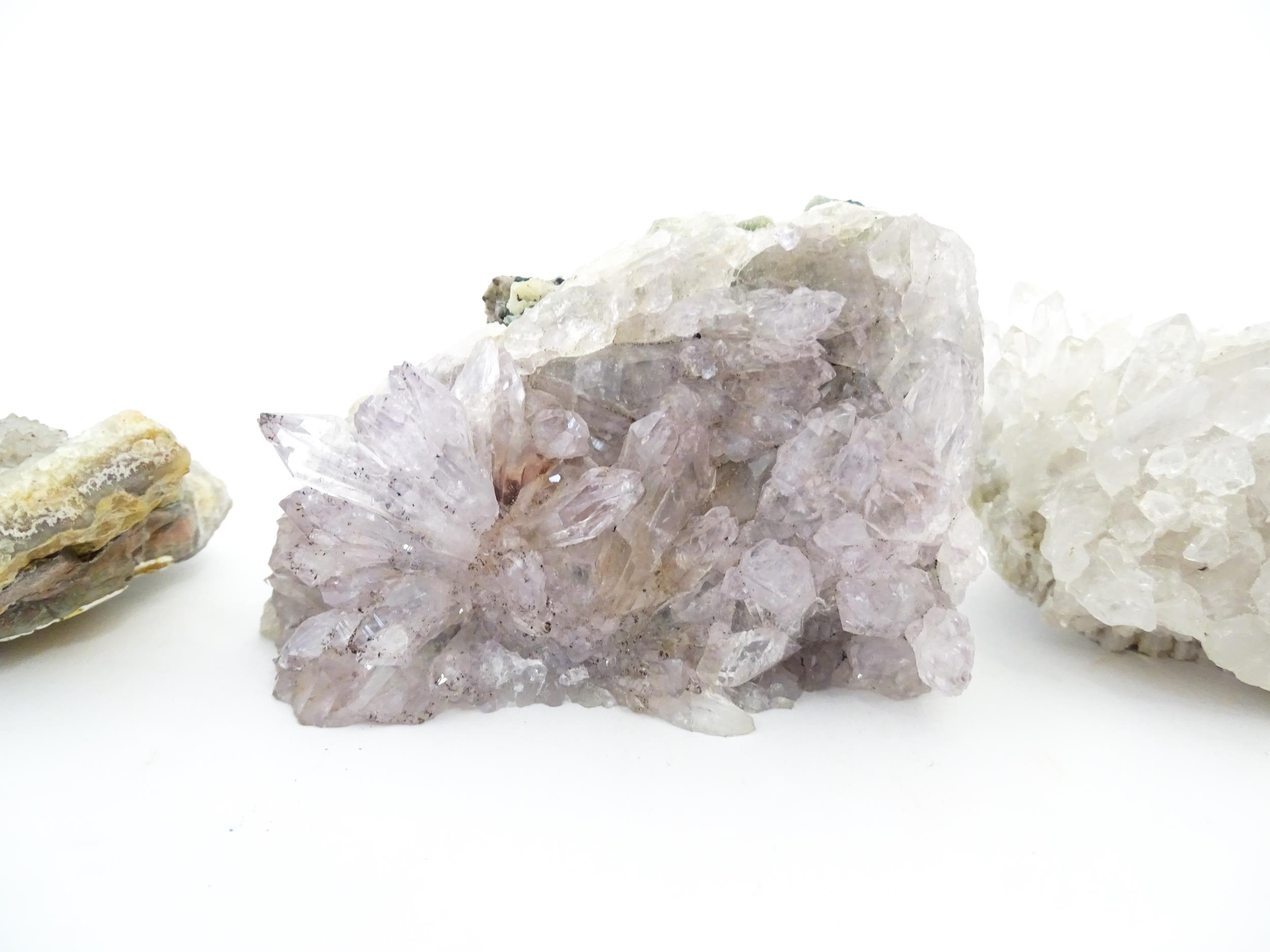 Natural History / Geology Interest: Five hardstone specimen geodes to include amethyst, quartz, etc. - Image 5 of 10