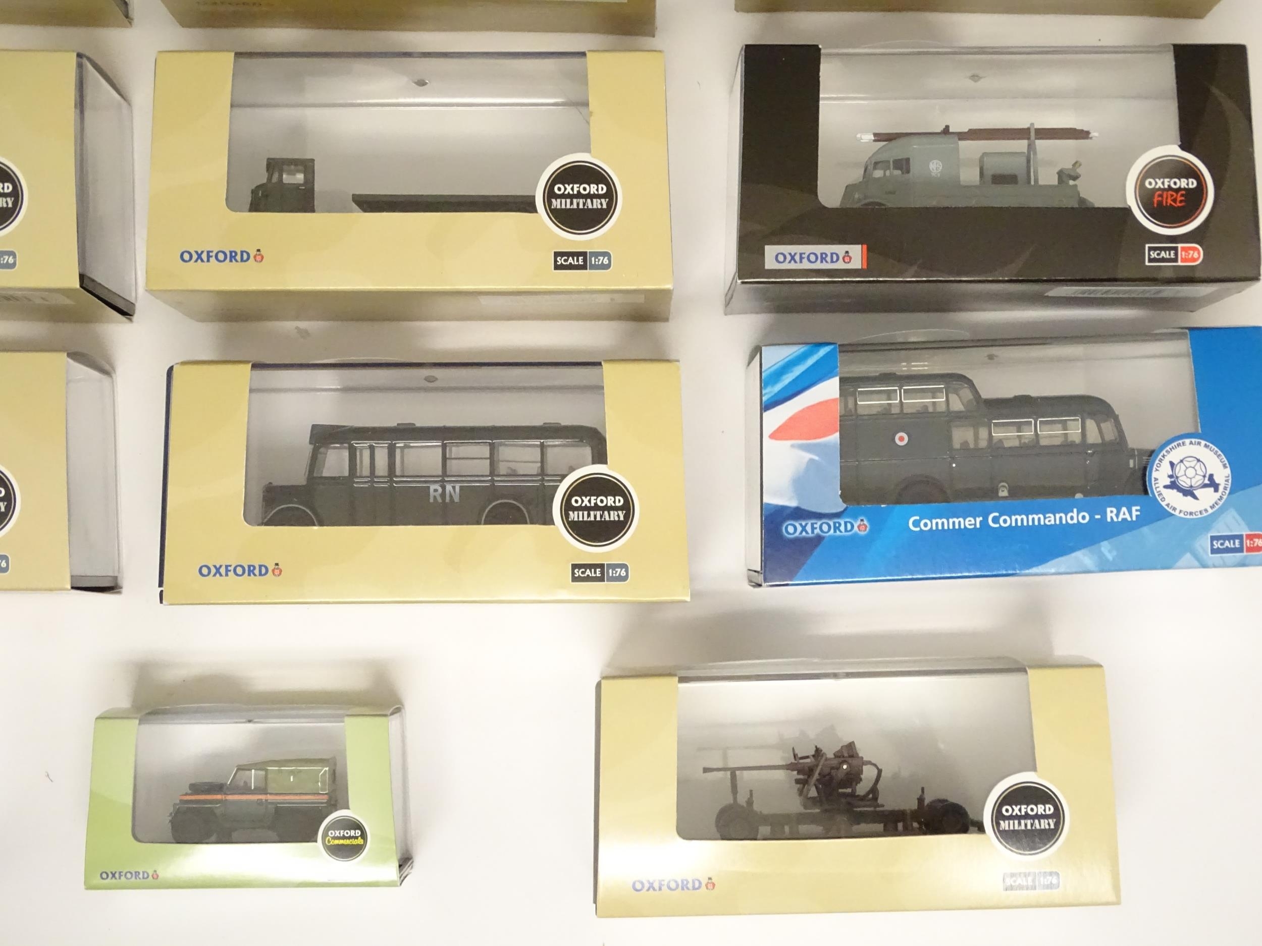 Toys: A quantity of die cast scale model Oxford Military / Fire / Commercials vehicles to include - Image 10 of 15