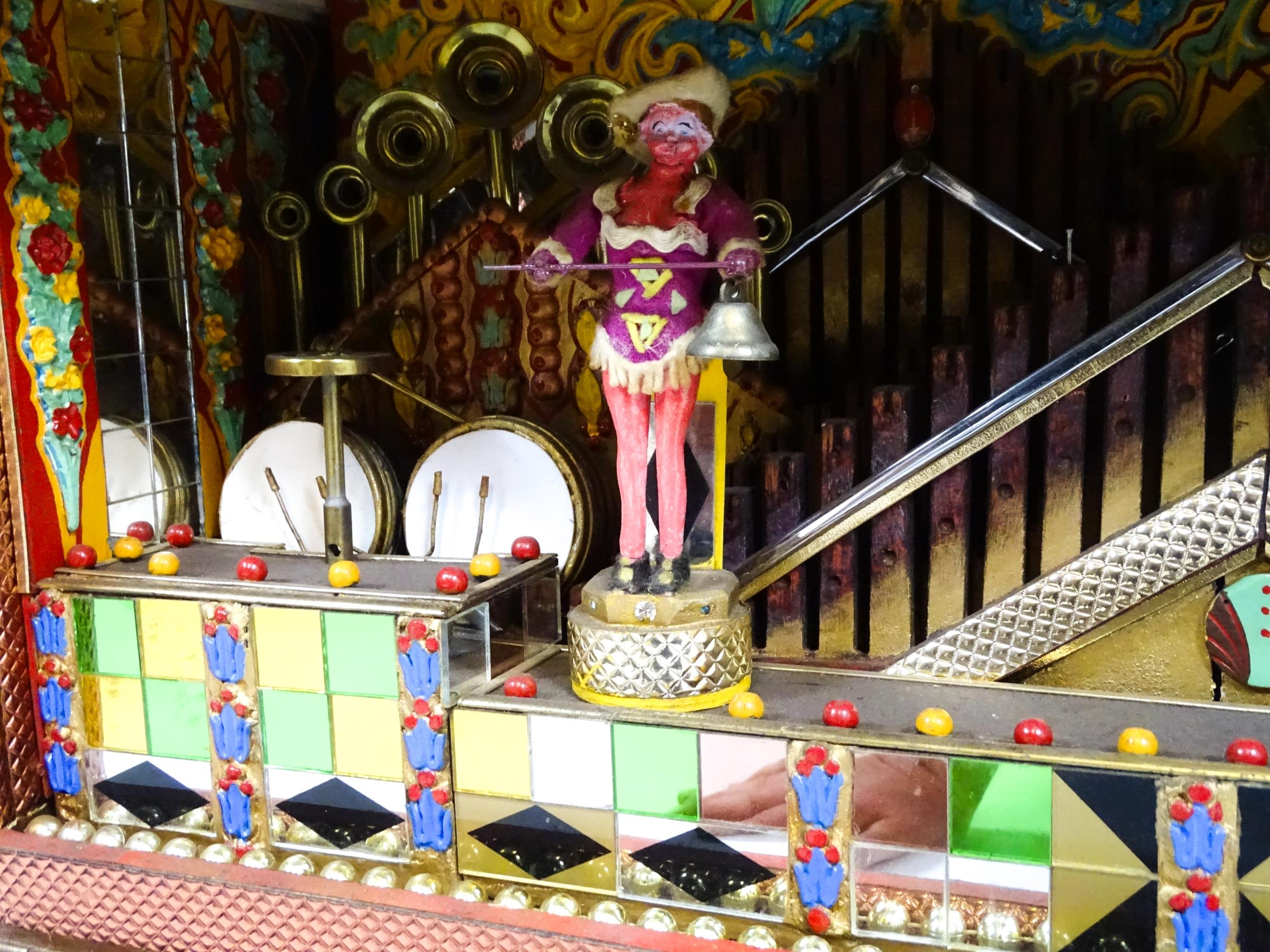 A 20thC scale model musical automaton calliope funfair / fairground wagon / trailer titled - Image 7 of 19