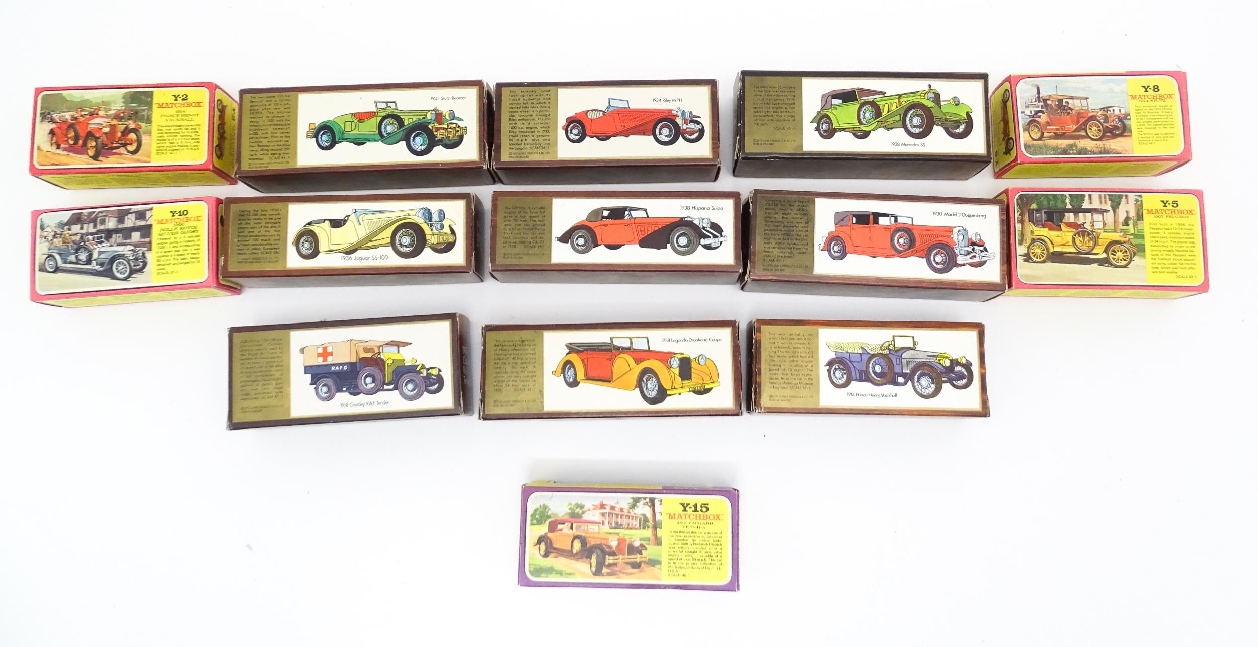 Toys: A quantity of die cast scale model Matchbox Models of Yesteryear by Lesney to include Y1 - Image 2 of 10