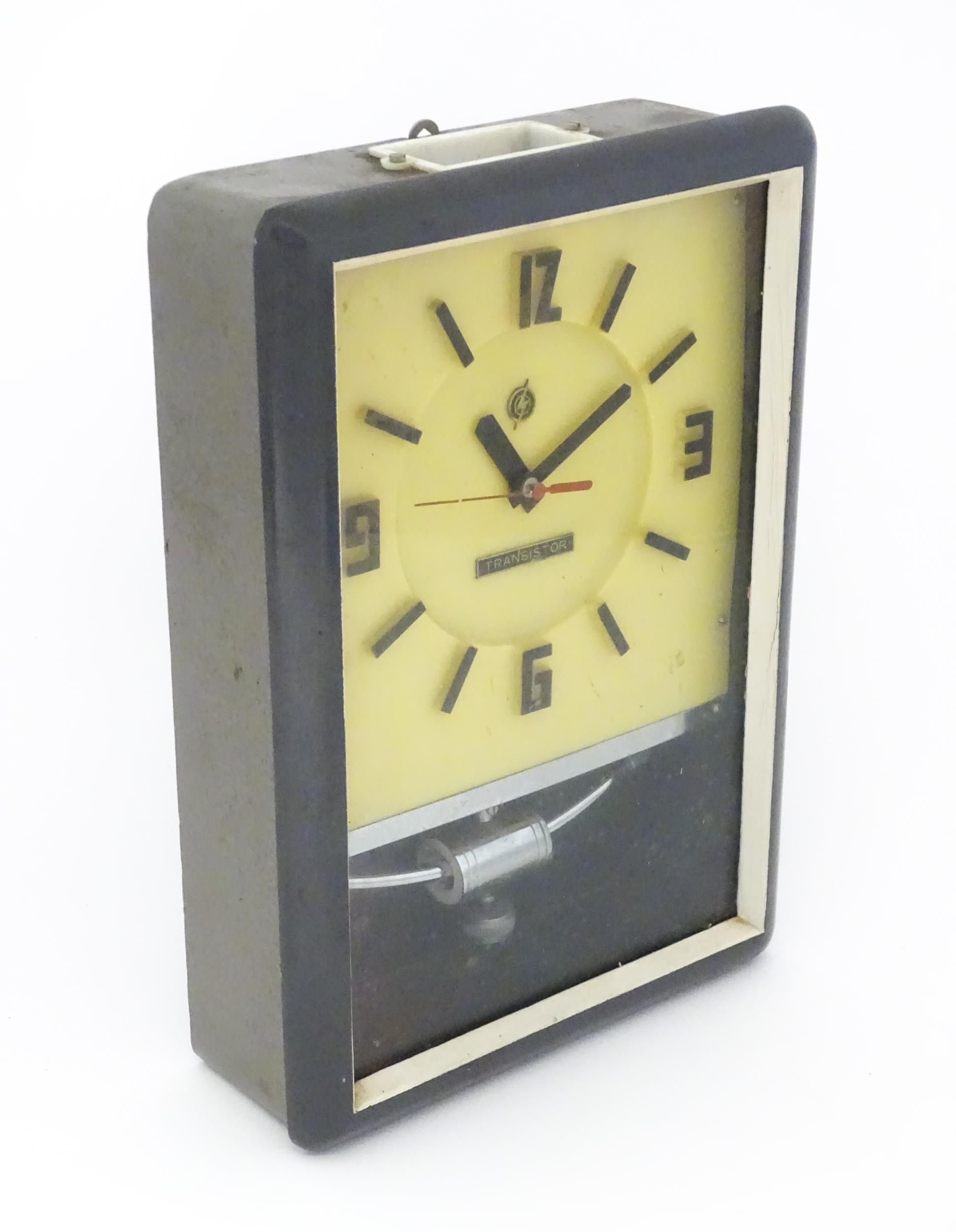 A retro vintage' Transistor ' wall clock. Approx. 15" high Please Note - we do not make reference to - Image 12 of 12