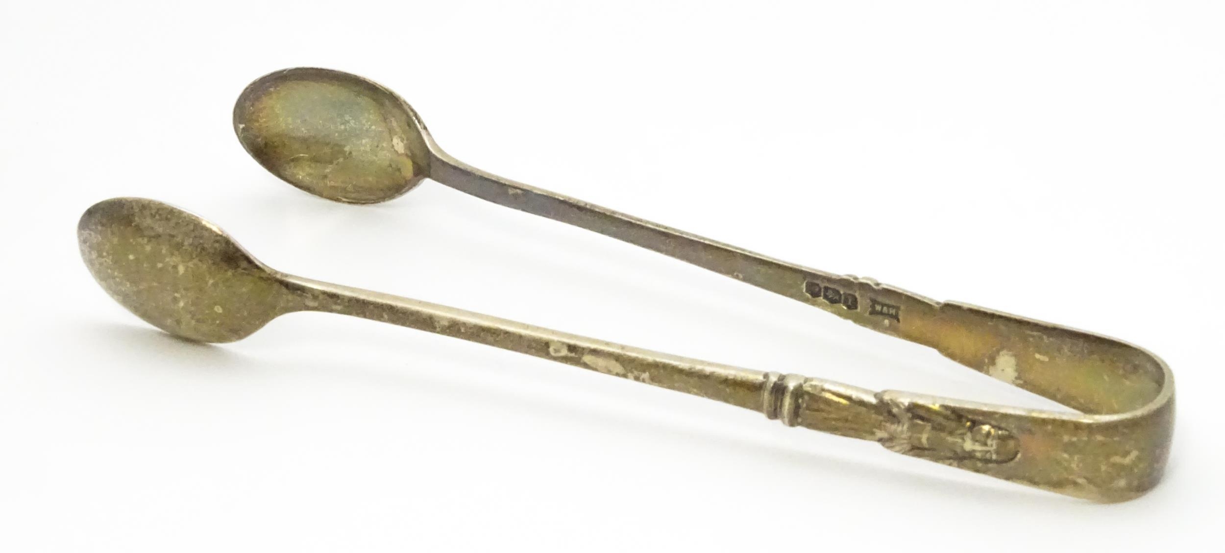 Four assorted silver sugar tongs, to include and Albany pattern example hallmarked Sheffield 1903, - Image 6 of 13