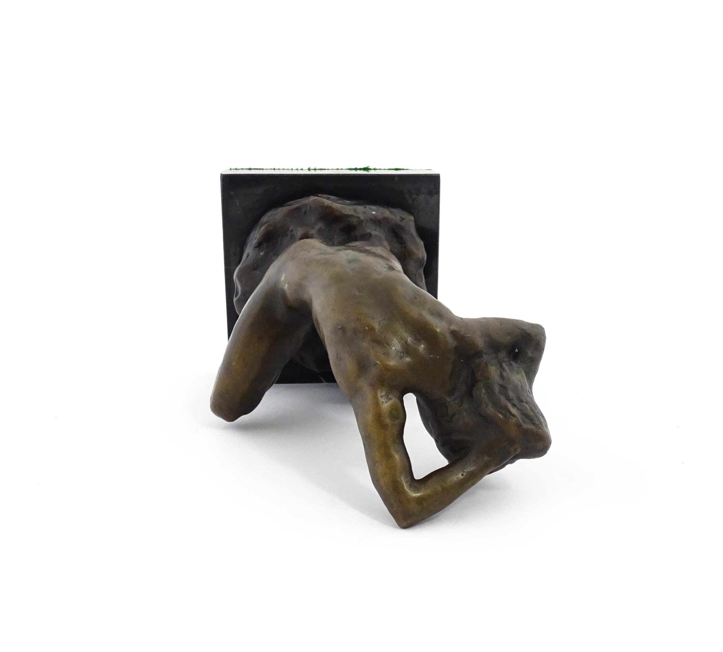 A 20thC cast model of a female nude bather after Alfredo Pina. Approx. 8 3/4" high Please Note - - Image 6 of 6