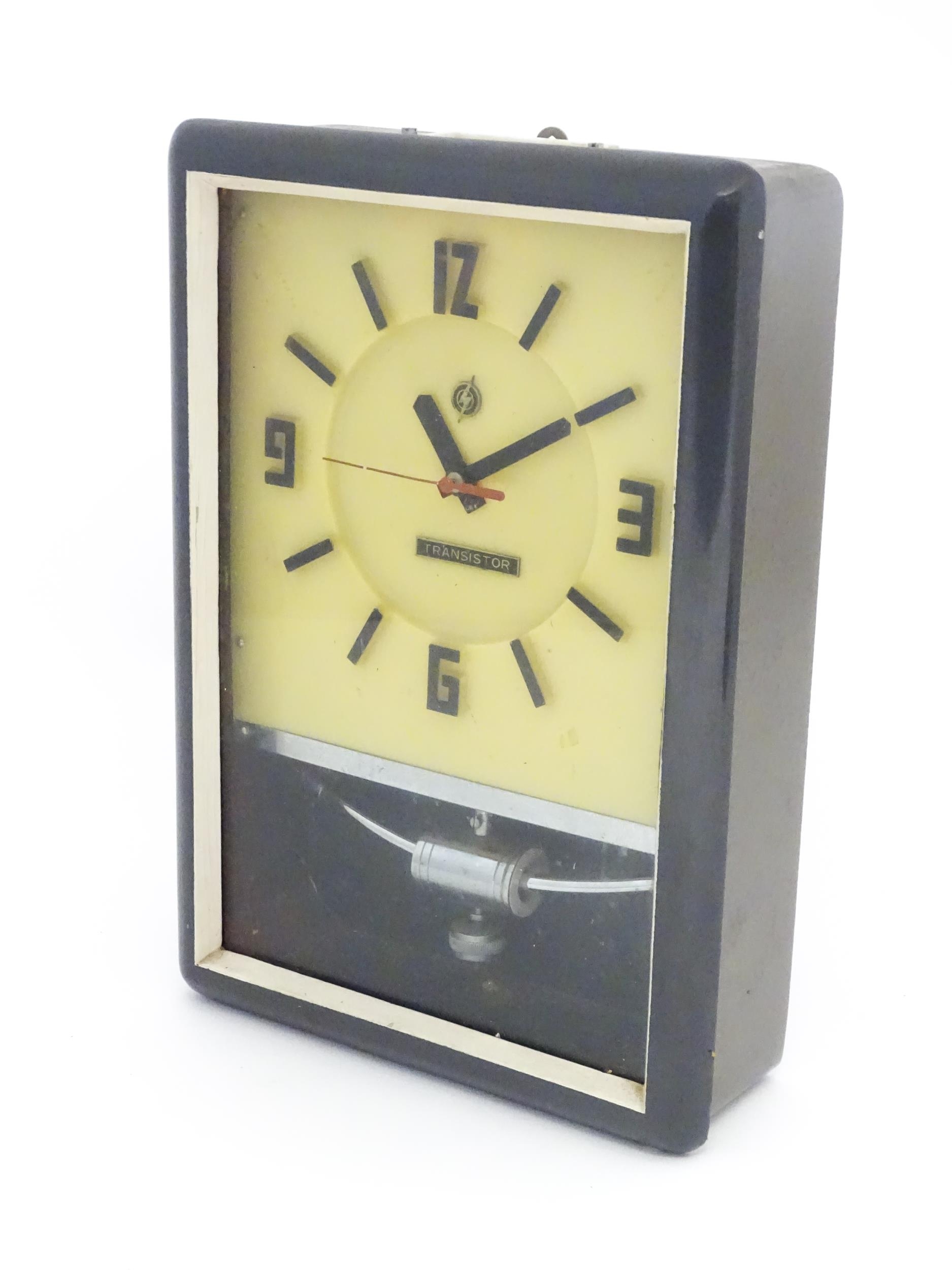 A retro vintage' Transistor ' wall clock. Approx. 15" high Please Note - we do not make reference to - Image 11 of 12