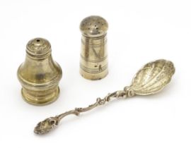A Victorian silver spoon with shell formed bowl hallmarked Birmingham 1894, maker John Millward