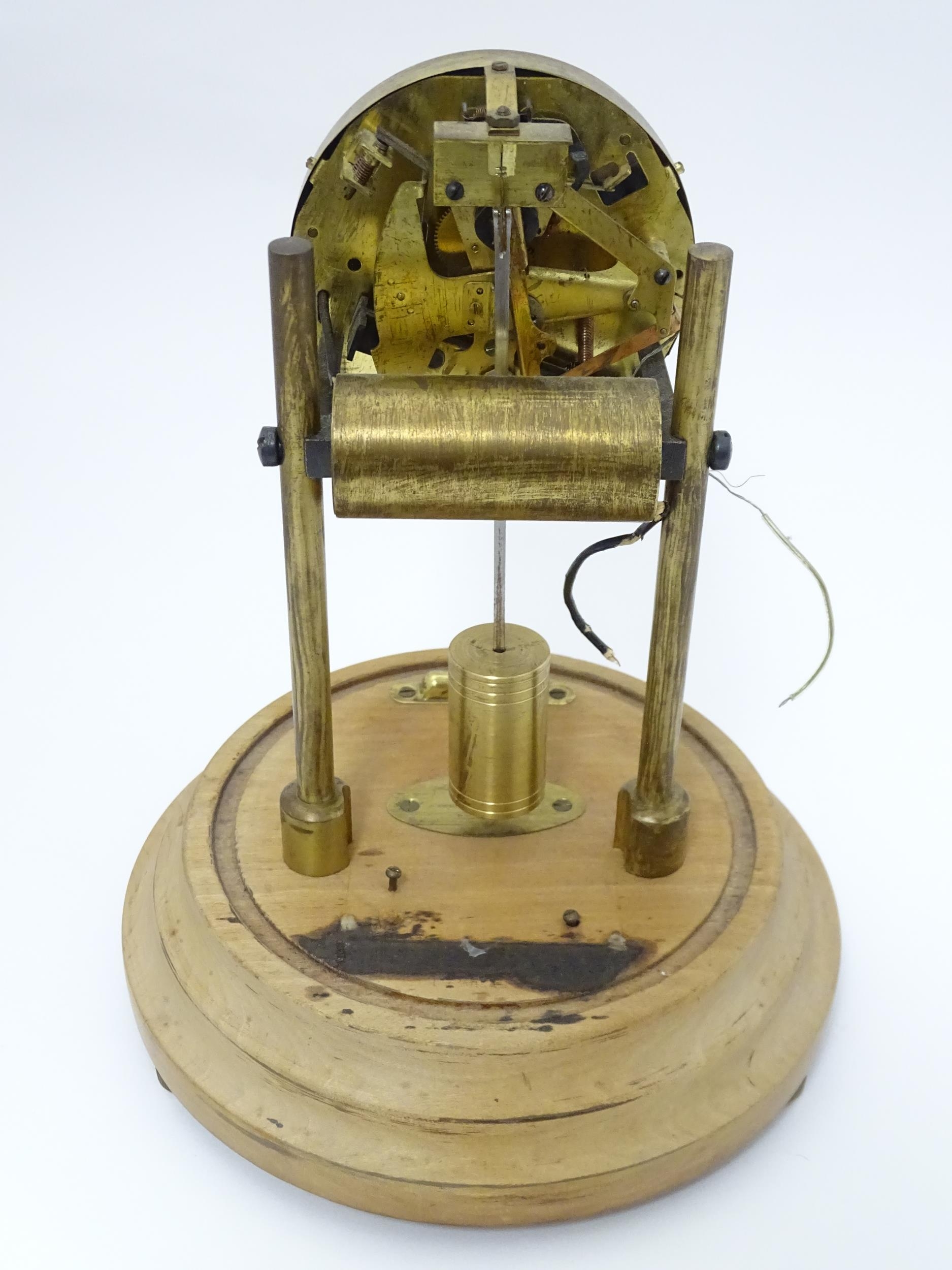 An American electric mantel clock by Barr , the dial with subsidiary seconds dial and signed Barr, - Image 11 of 12