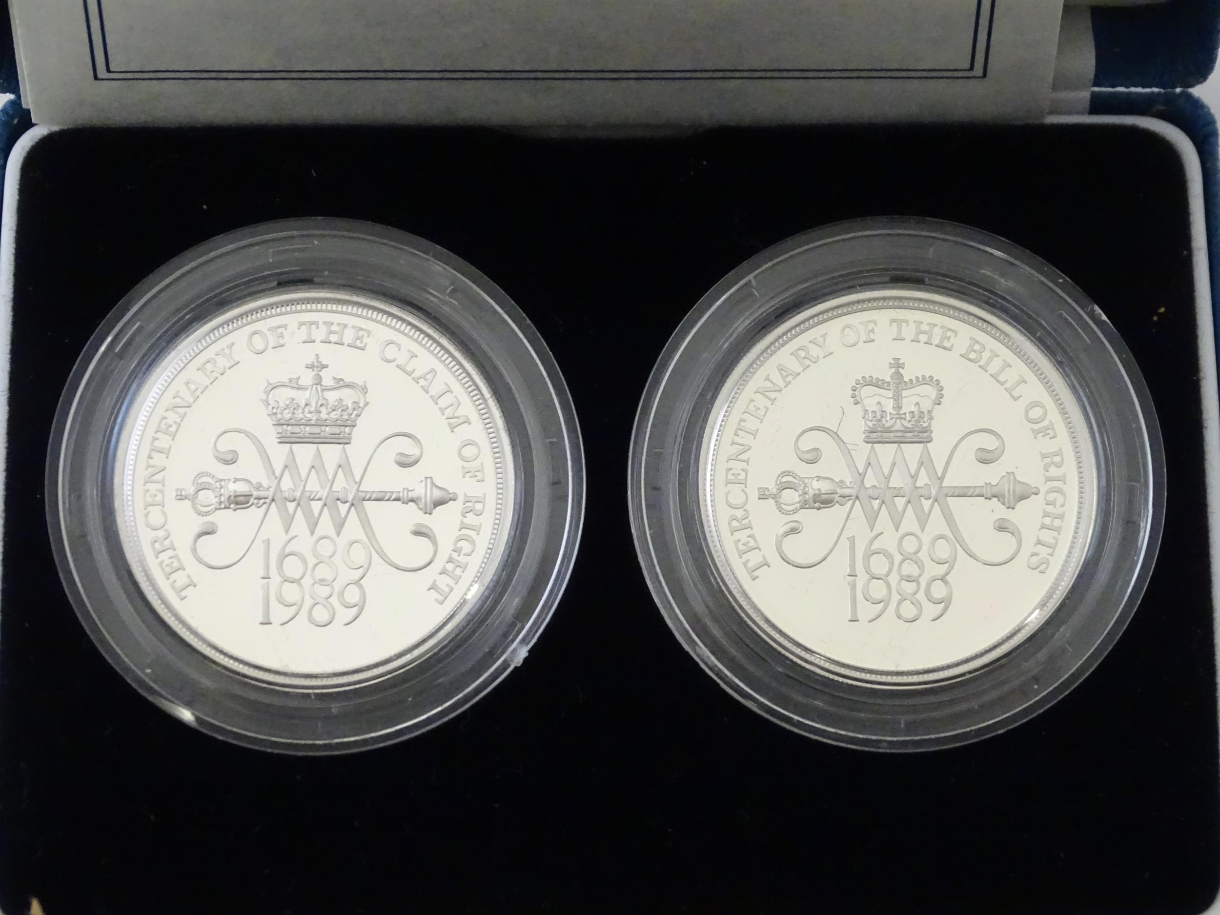 Collectors Coins: A quantity of silver collectors coins to include Silver Proof Piedfort Two Pound / - Image 4 of 8