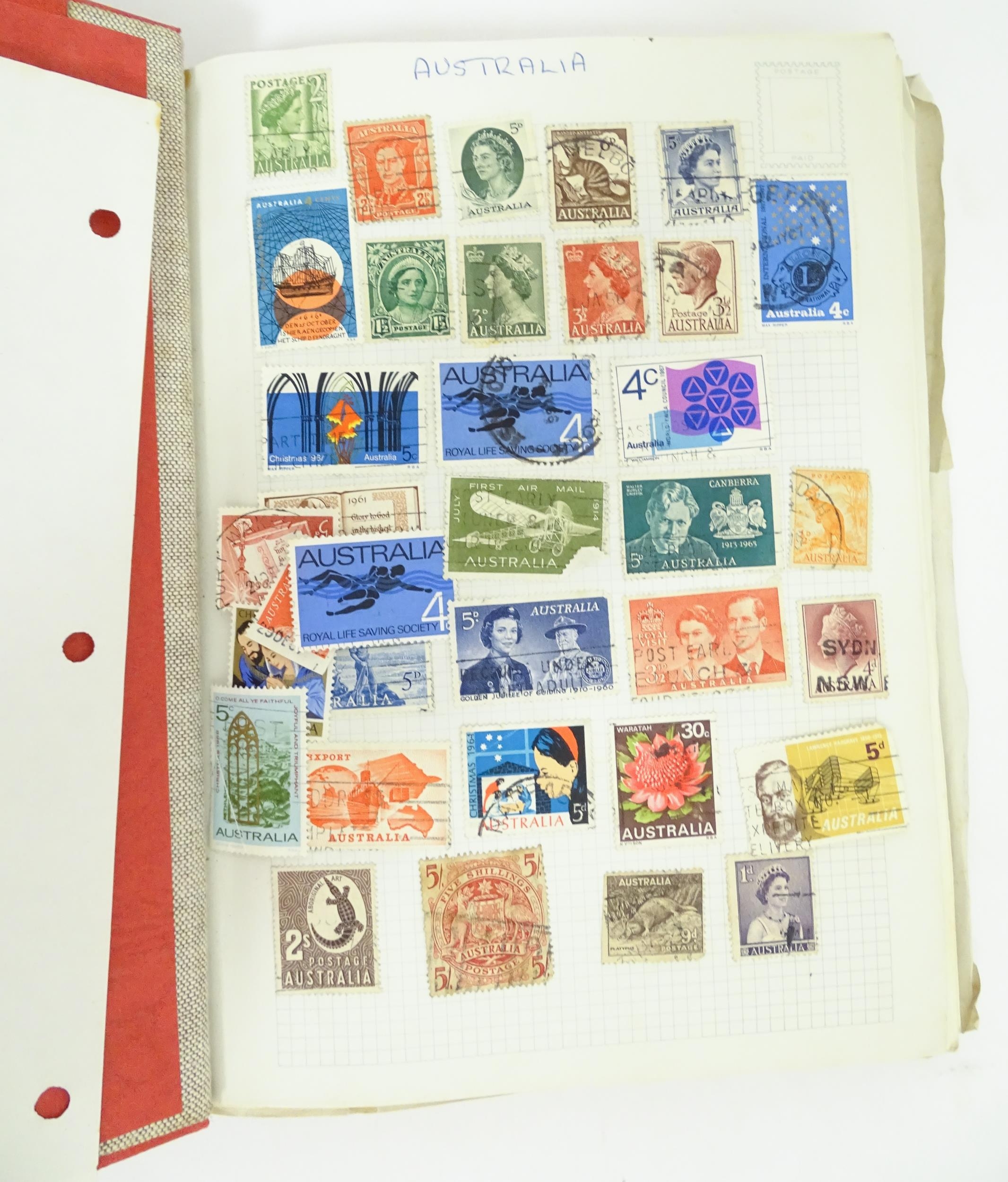 Stamps: Eight albums containing assorted 19th & 20thC Great British, Commonwealth and Worldwide - Image 8 of 32