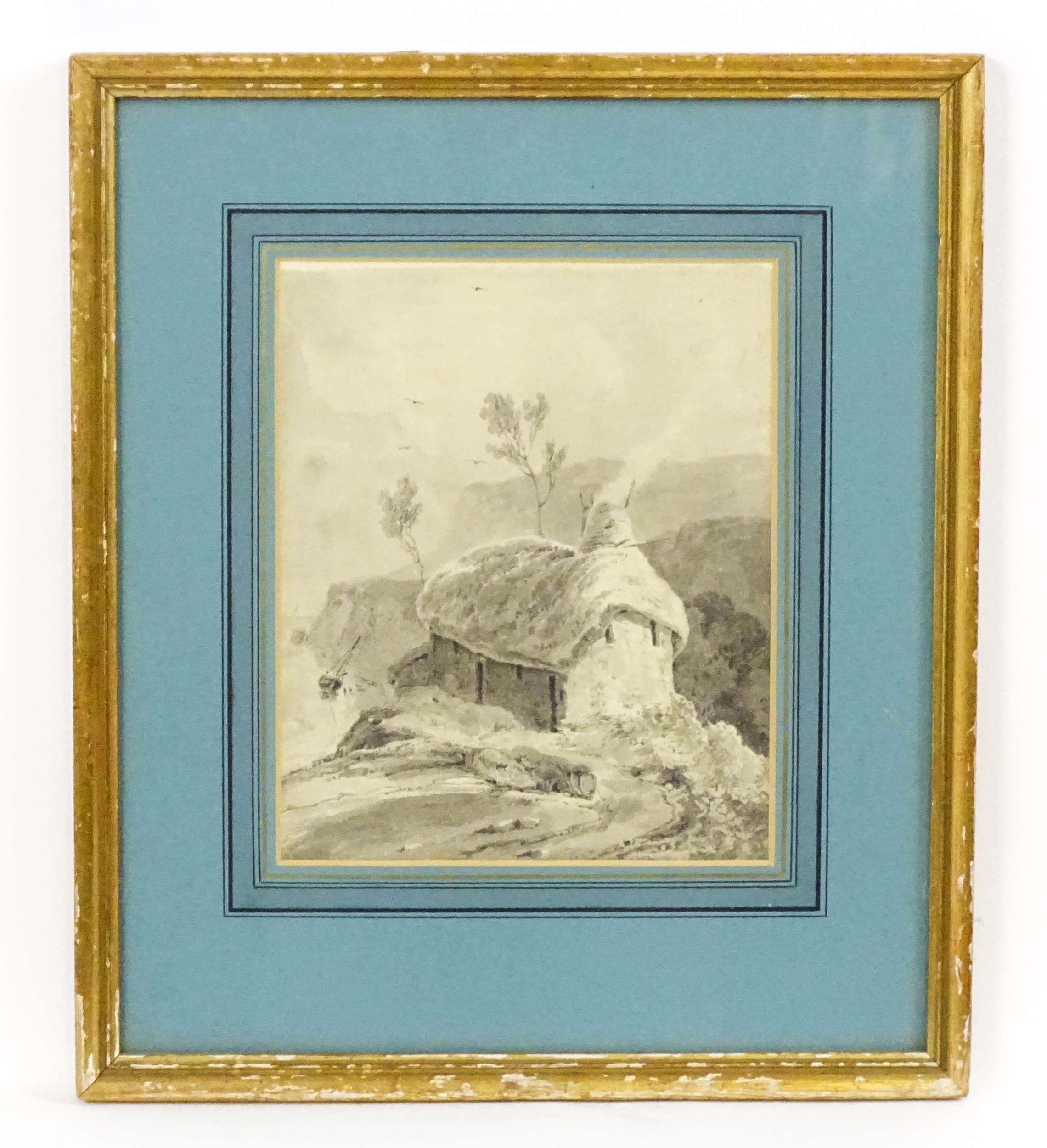 Manner of Paul Sandby Munn, 19th century, Watercolour wash, Undercliff, Isle of Wight, A coastal