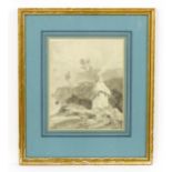 Manner of Paul Sandby Munn, 19th century, Watercolour wash, Undercliff, Isle of Wight, A coastal