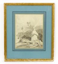 Manner of Paul Sandby Munn, 19th century, Watercolour wash, Undercliff, Isle of Wight, A coastal