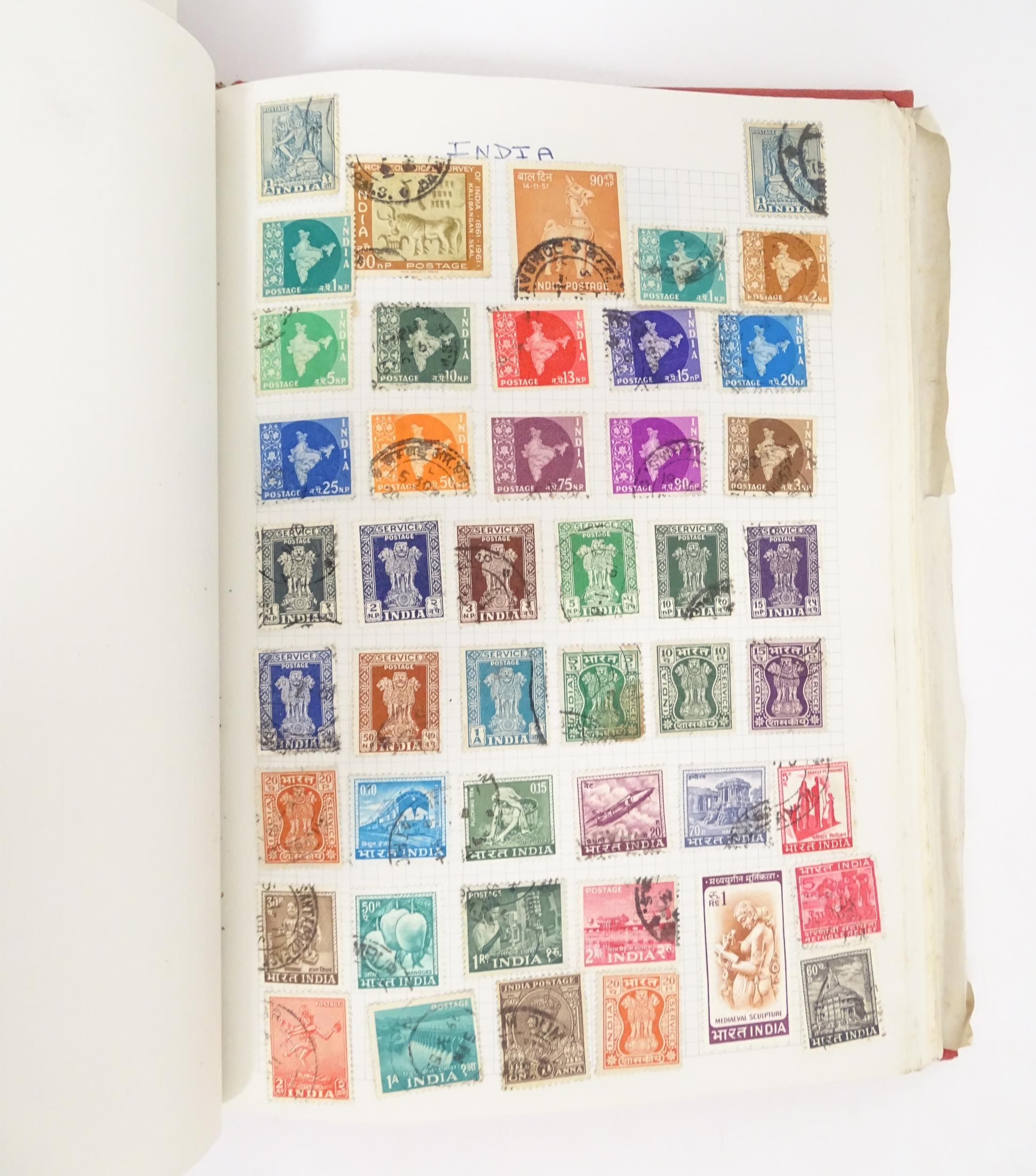 Stamps: Eight albums containing assorted 19th & 20thC Great British, Commonwealth and Worldwide - Image 9 of 32